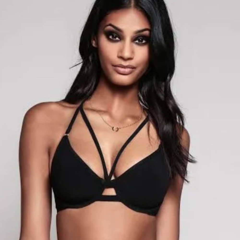 Strappy Black Bikini top